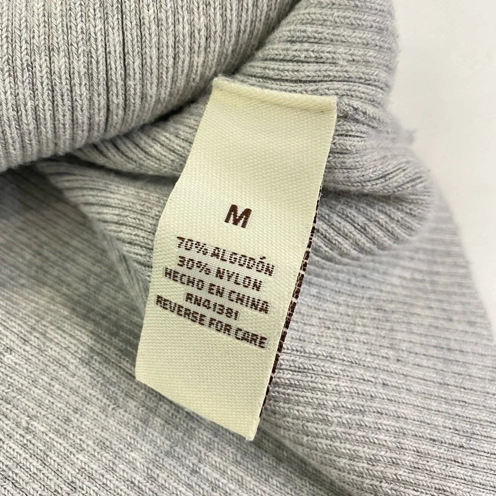 Ralph Lauren Polo Jeans Gray Ribbed 1/4 zip Pullover Sweater Boys size Medium